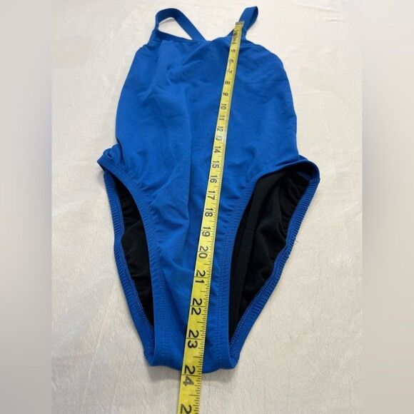 NIKE Womens Royal Blue Performance One-Piece Swimsuit Lined Hydrastrong 32 sz 6 - Picture 7 of 14